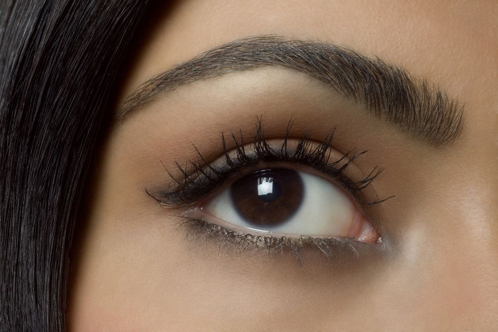Woman with beautiful eyebrows