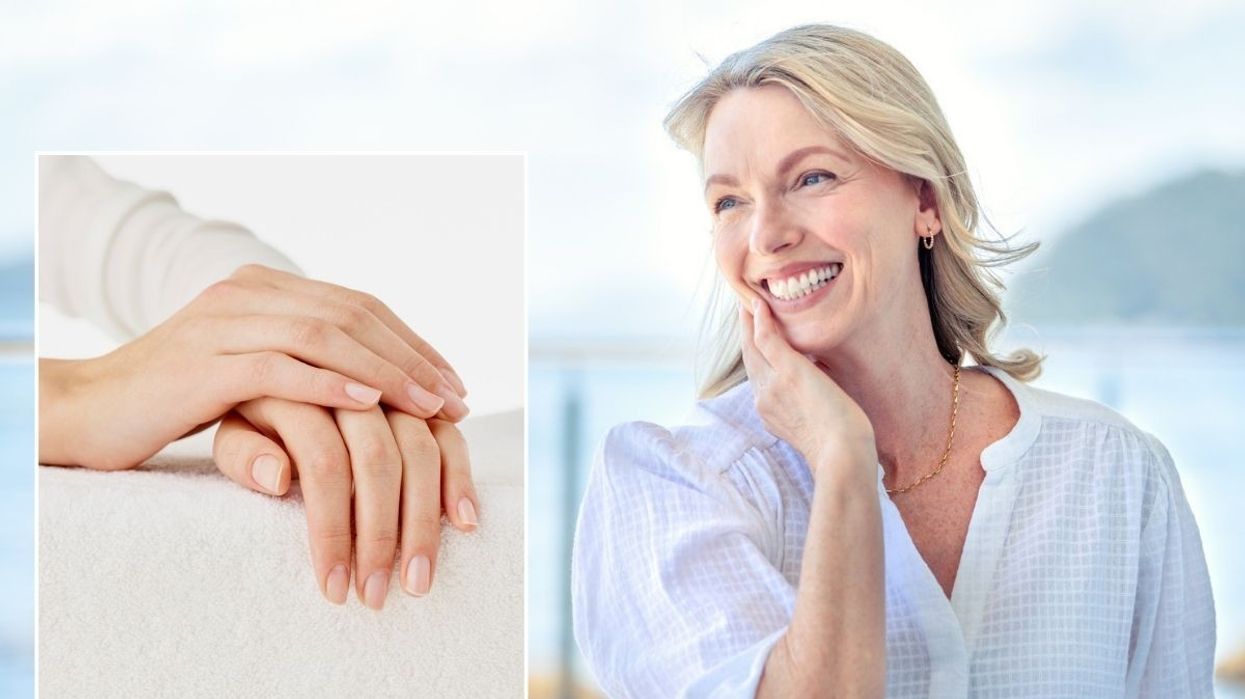 Woman with beautiful hands and nails / Beautiful woman