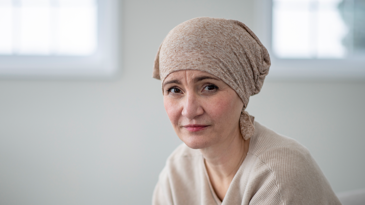 Woman with cancer