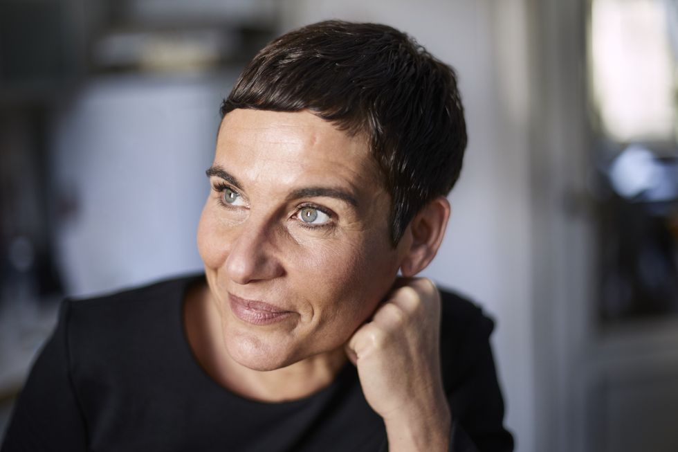 Woman with chic short hair