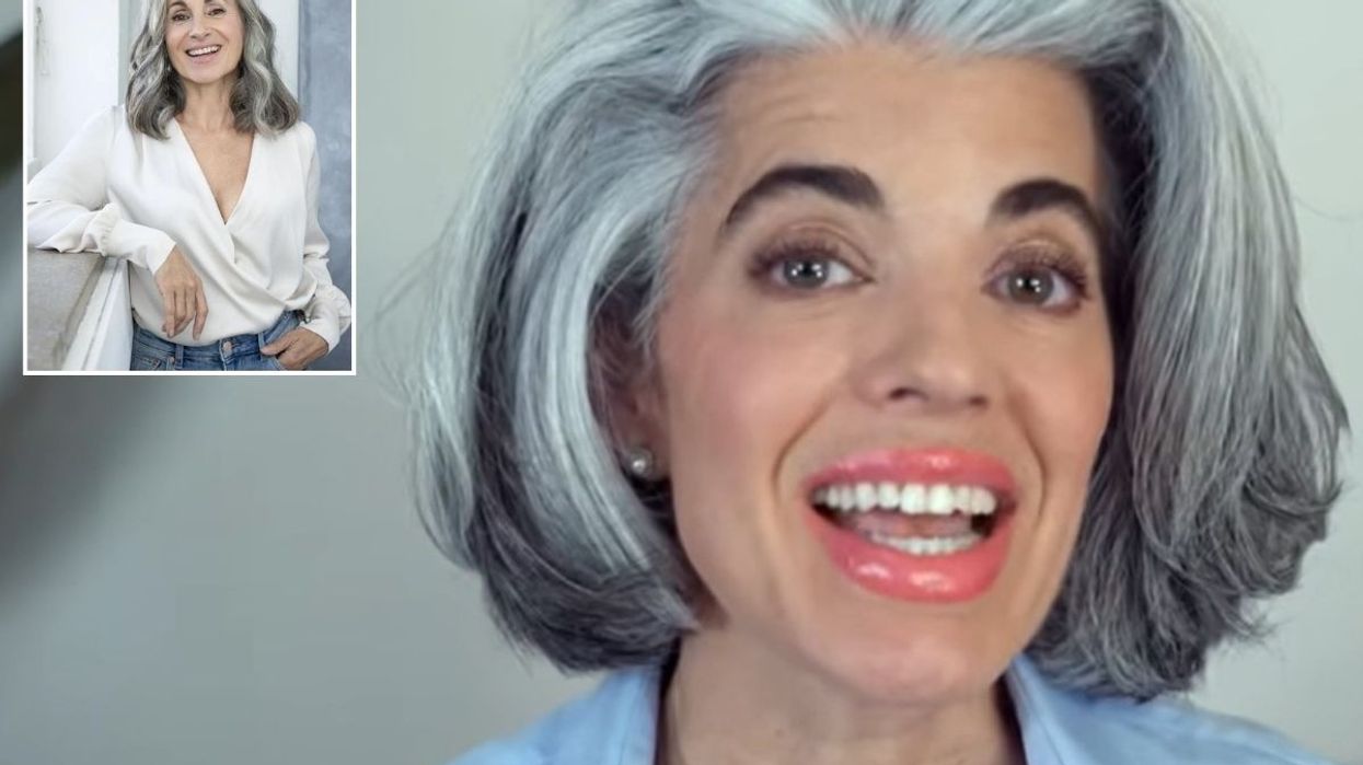 Woman with grey hair / Nikol Johnson