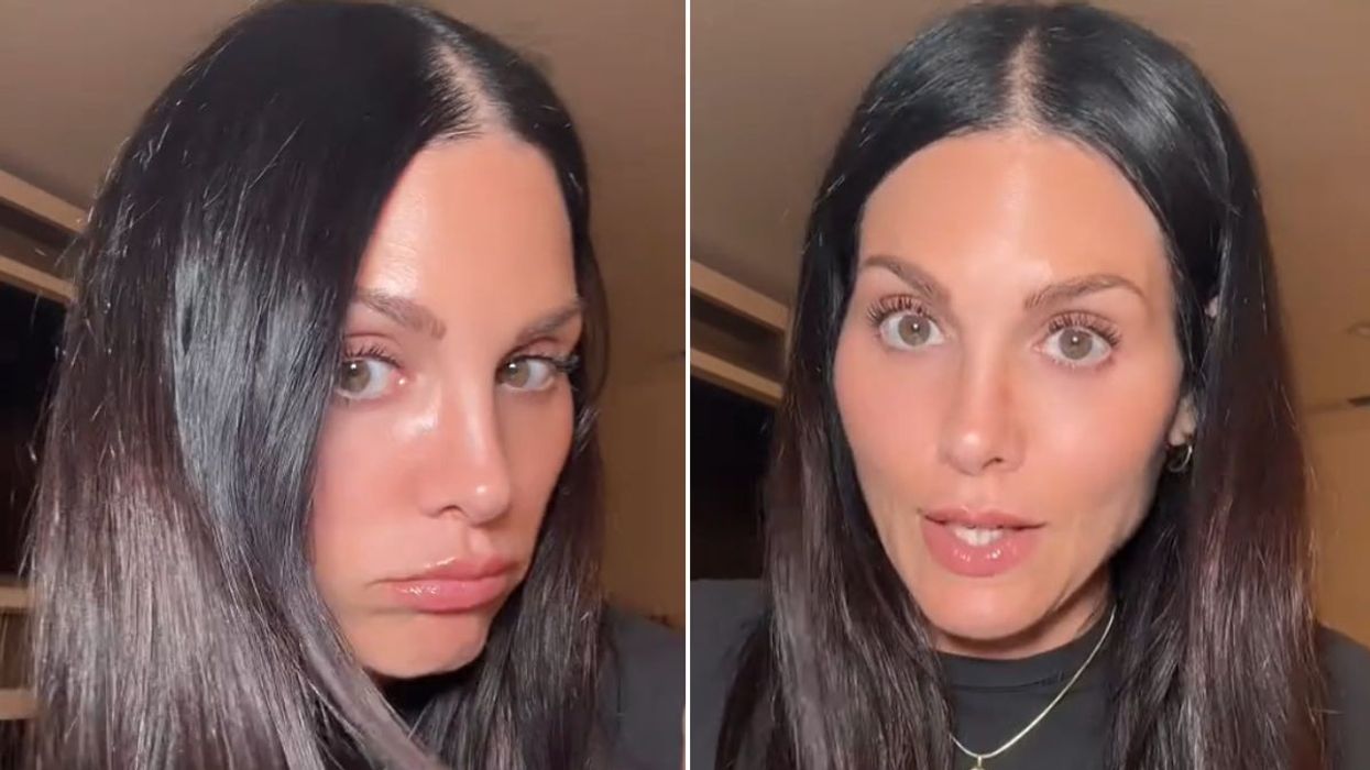 WOMAN WITH SHINY HAIR