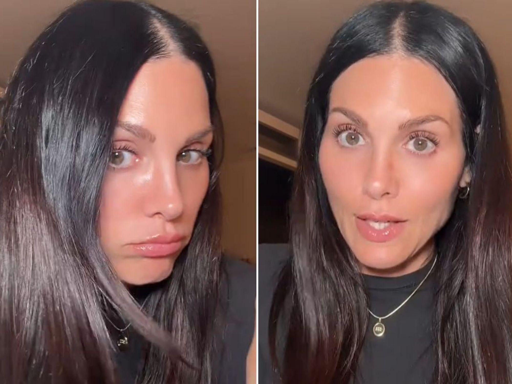 WOMAN WITH SHINY HAIR