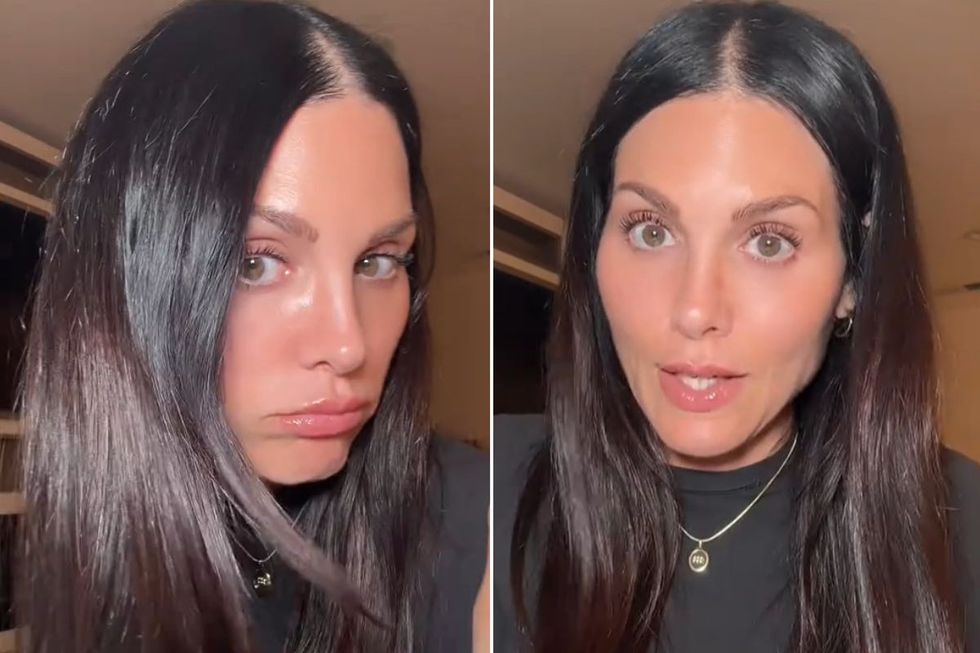 WOMAN WITH SHINY HAIR