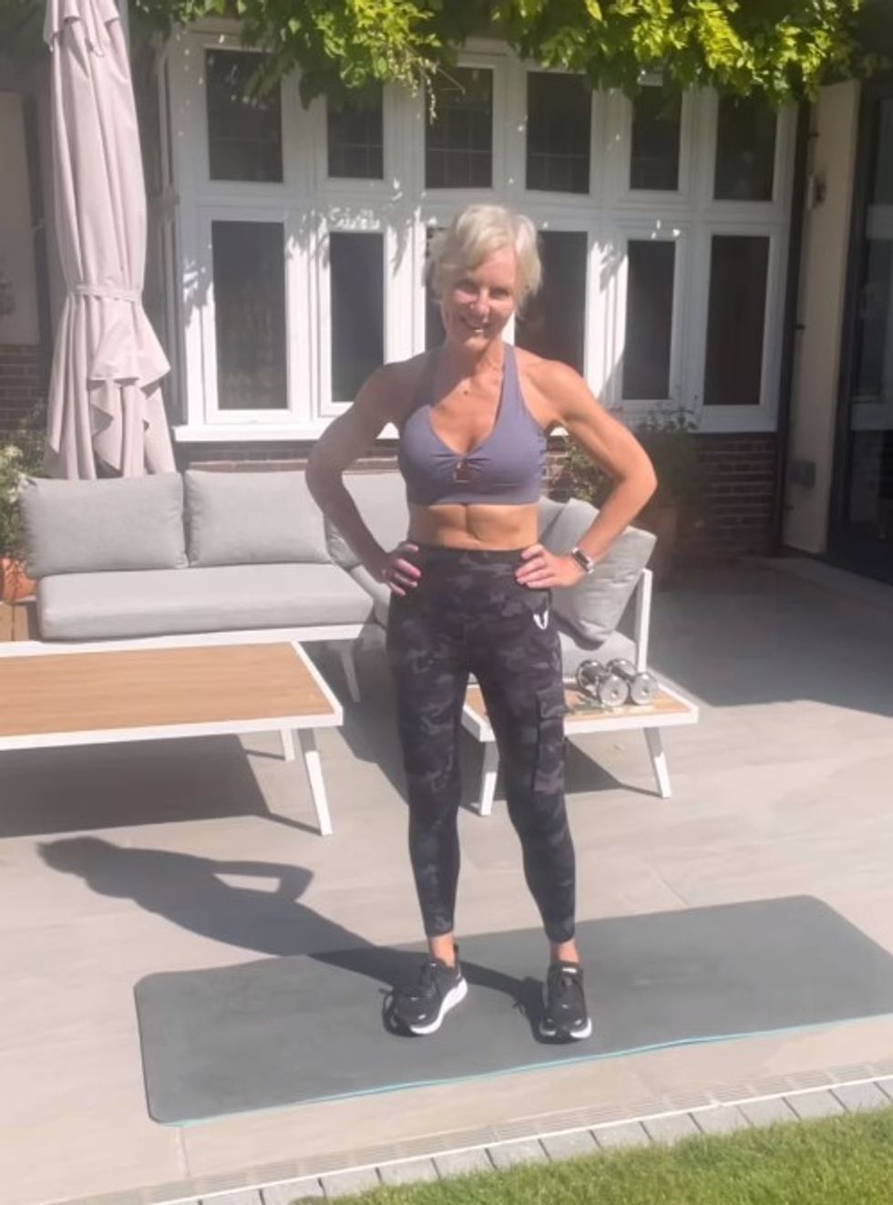 Woman working out