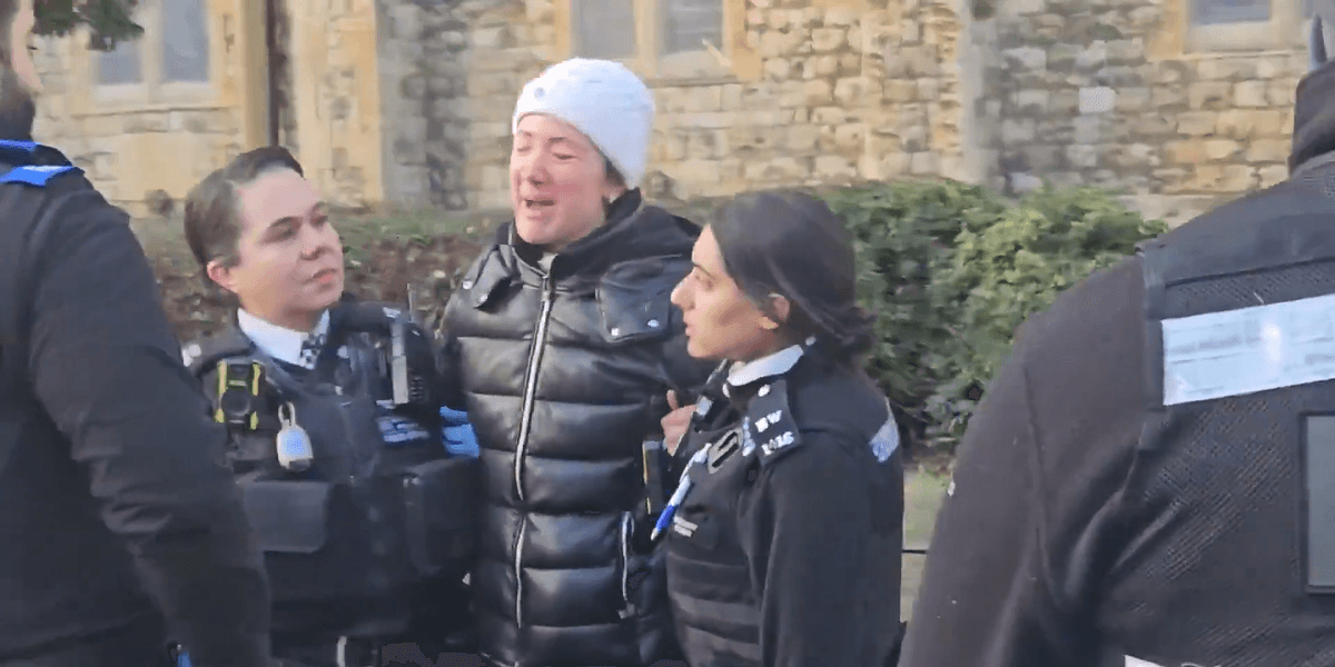 Woman handcuffed by SIX police officers and fined £100 for ‘feeding pigeons’ Woman handcuffed by SIX police officers and fined £100 for ‘feeding pigeons’