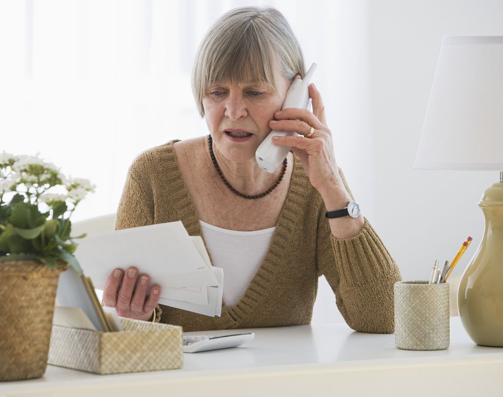 Women looking at finances