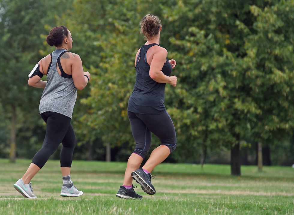 Women running