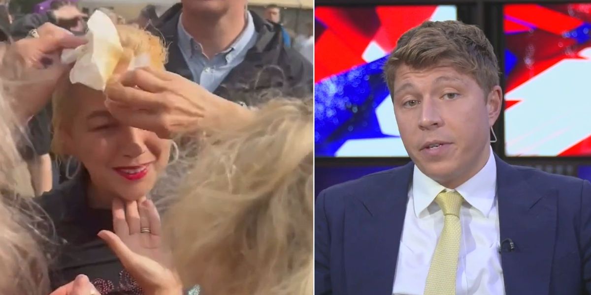NextImg:'Truly shocking!' Patrick Christy vents as Women's rights campaigner doused in soup AGAIN