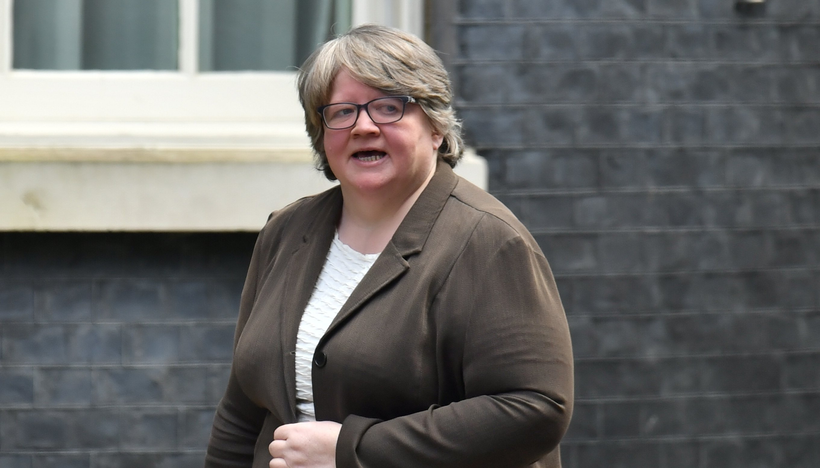 Work and Pensions Secretary Therese Coffey arriving in Downing Street.