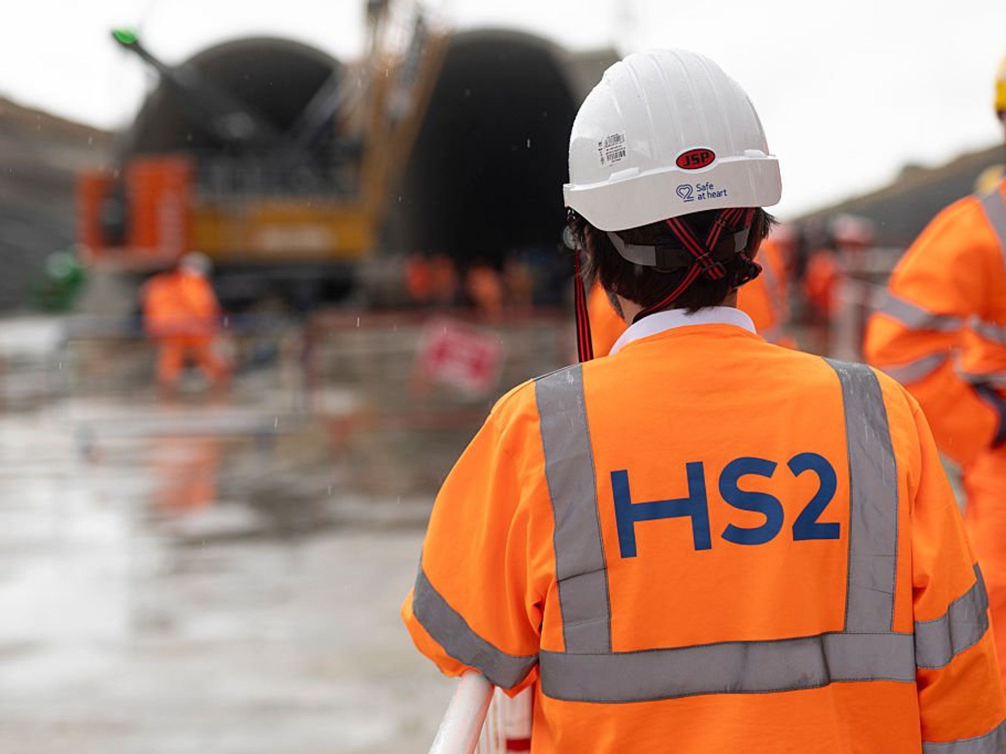 Work continues on HS2 which is not expected to open for another decade