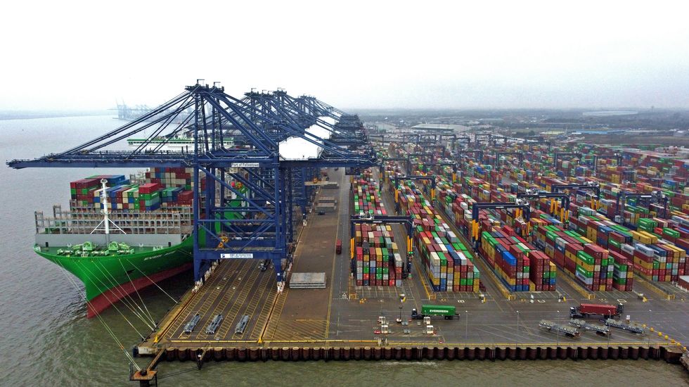 Workers at Felixstowe container port to launch eight-day strike