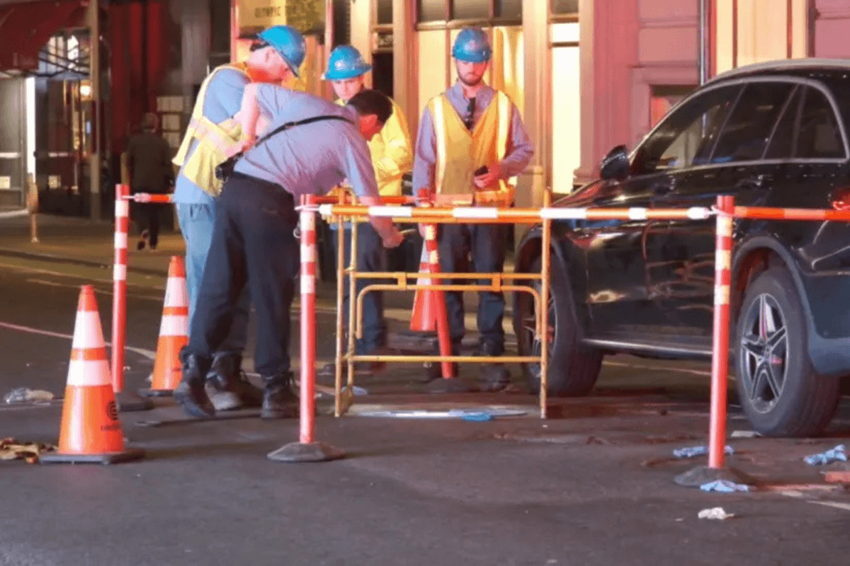 New York grandmother dies after falling into open manhole in front of horrified passers-by