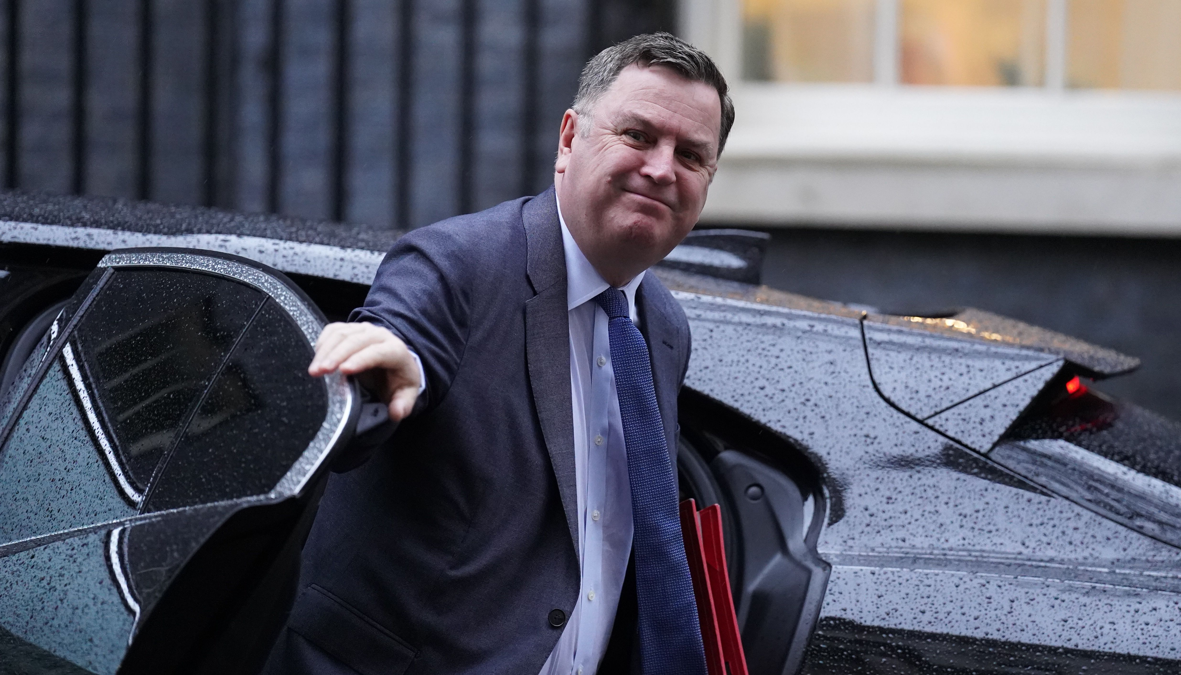 Works and Pensions Secretary Mel Stride arrives in Downing Street, London, ahead of a Cabinet meeting. Picture date: Tuesday January 10, 2023.