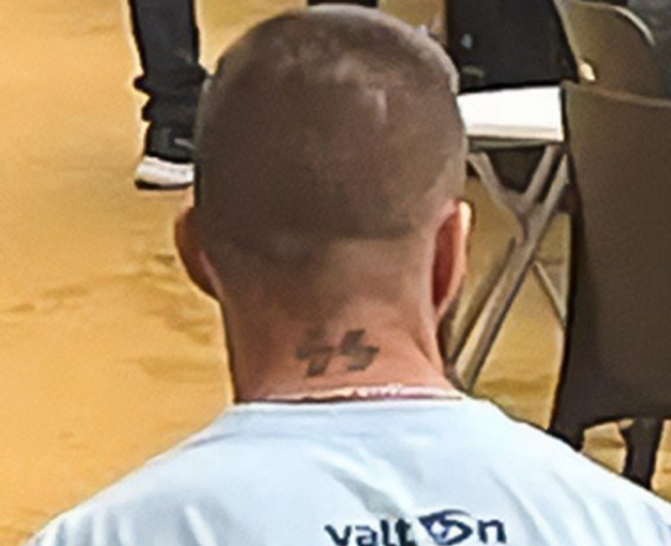 World Athletics Championships nazi tattoo
