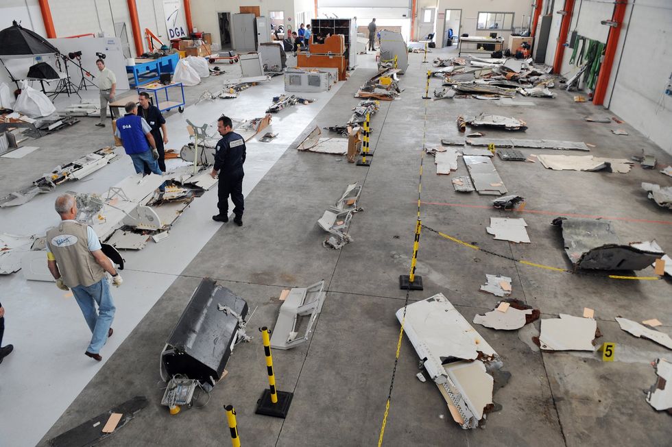 Wreckage from the AF447 crash