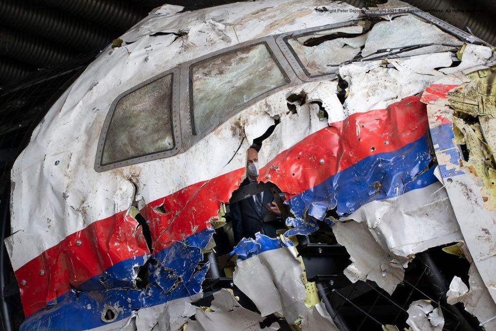 Wreckage of MH17