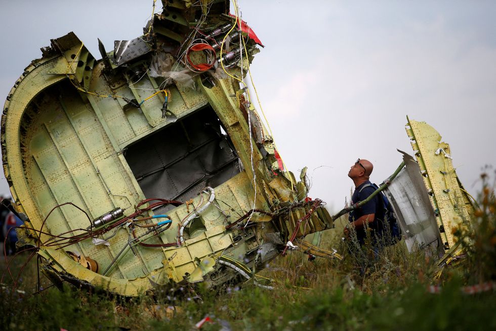 Wreckage of MH17