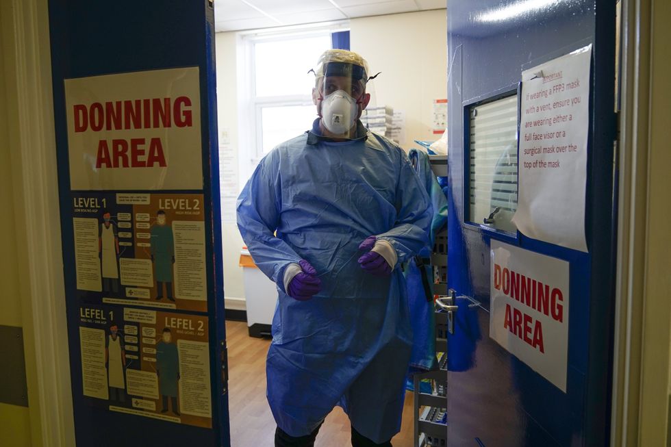 Hospital Wrexham Maelor durante a pandemia de Covid-19