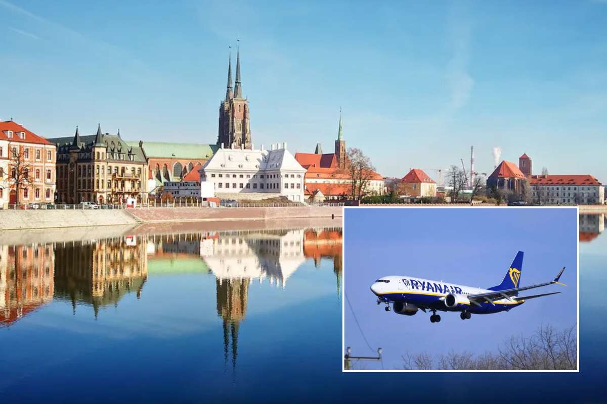Wroclaw, Poland / Ryanair plane