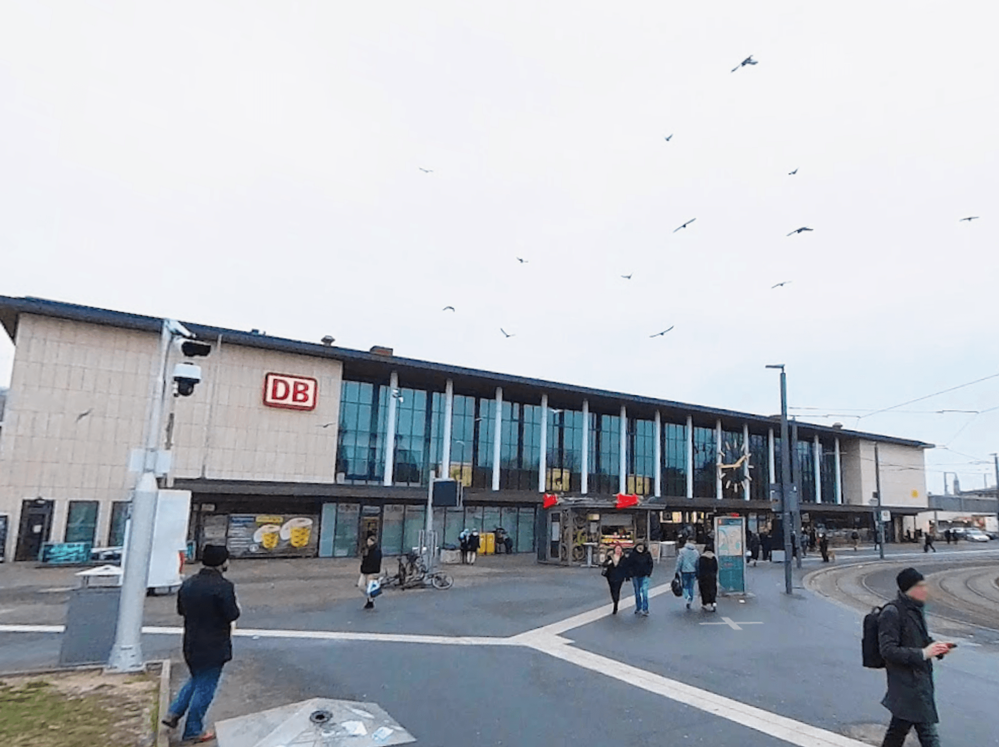 Würzburg Central Station in Bavaria