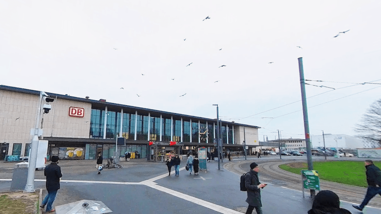 Würzburg Central Station in Bavaria