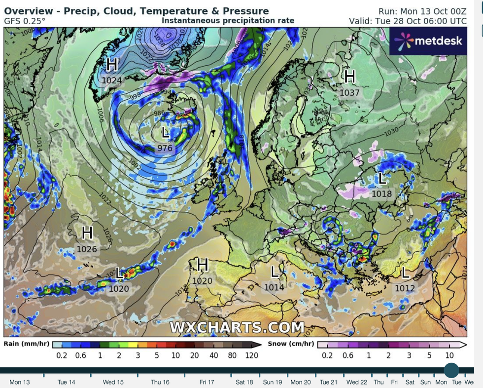 WX Chart weather map