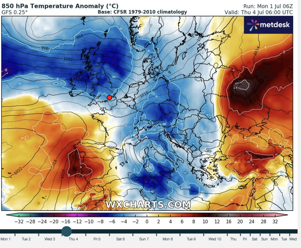 WX Charts map - Polar winds to make temperatures \u2018cold enough for ice\u2019 