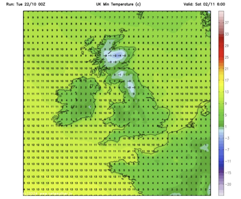 WXChart of UK