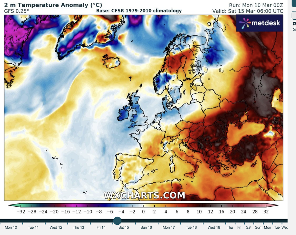 WXCHARTS released its temperature anomaly graph