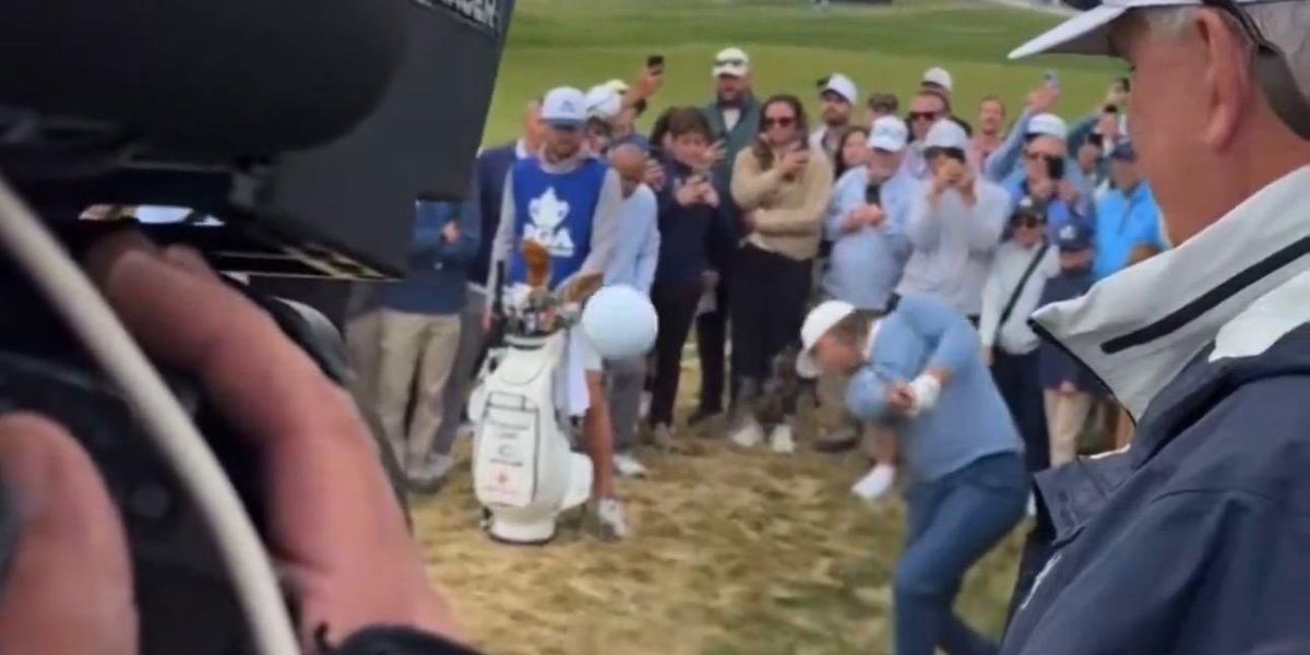 American golfing star smashes ball into fans as cameraman nearly taken out in PGA Championship American golfing star smashes ball into fans as cameraman nearly taken out in PGA Championship
