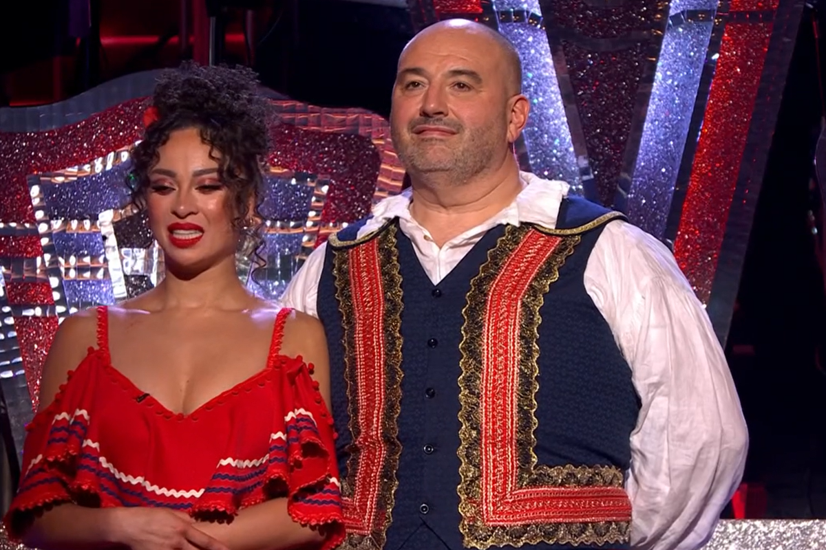 Wynne Evans and Katya Jones