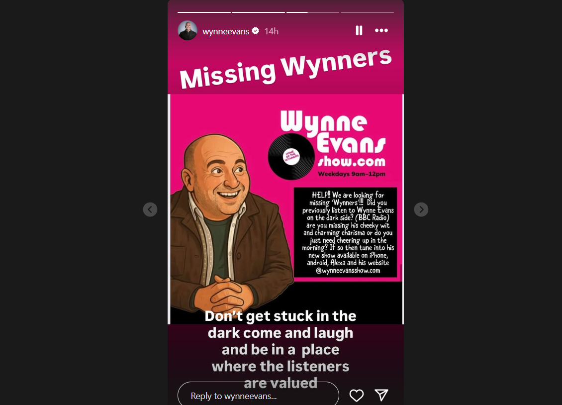 Wynne Evans post