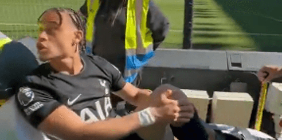 Tottenham star involved in X-rated row after being stretched off in relegation clash against Wolves Tottenham star involved in X-rated row after being stretched off in relegation clash against Wolves