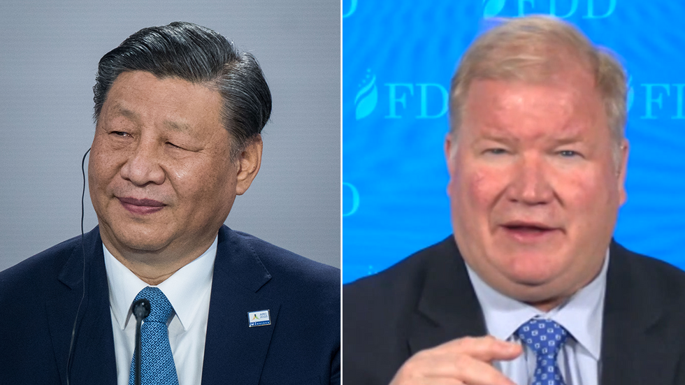 Xi Jinping and Mark Montgomery