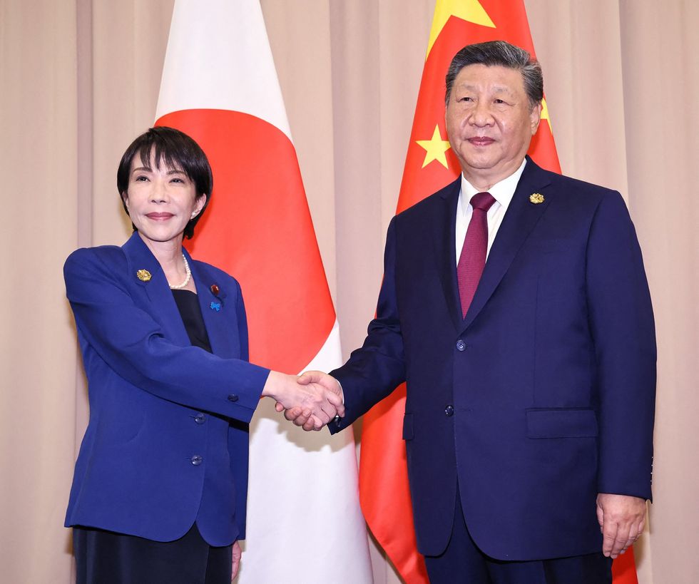 Xi Jinping and Sanae Takaichi