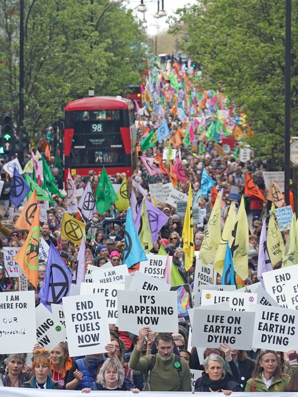 XR have been protesting about climate change since 2018
