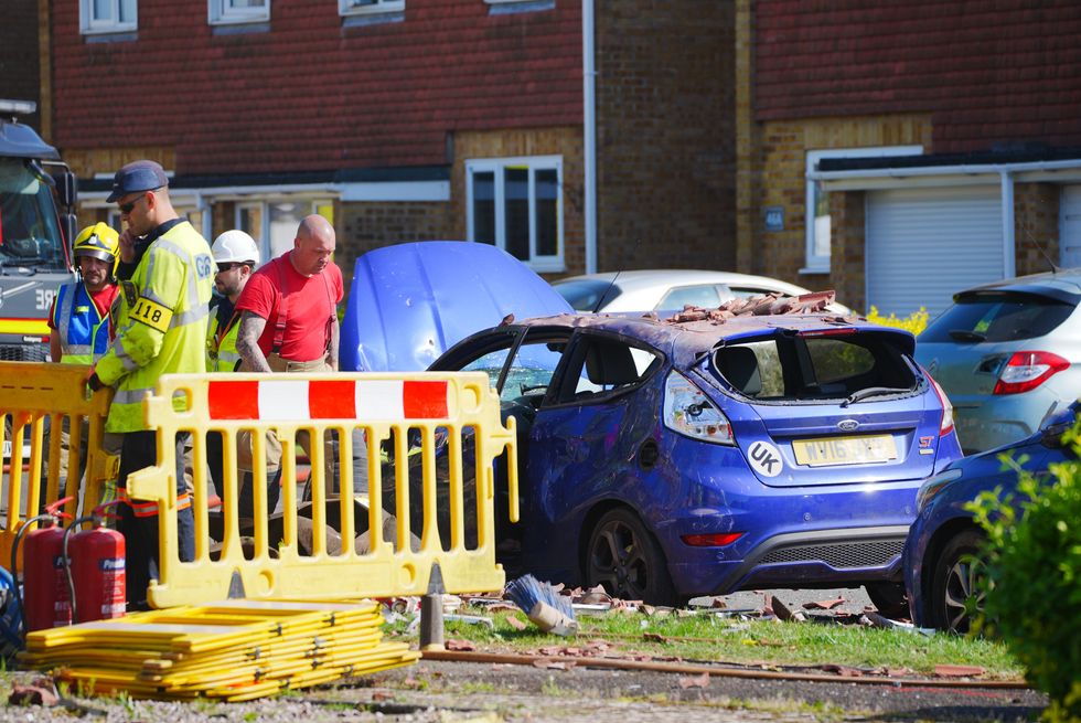 Yate explosion aftermath