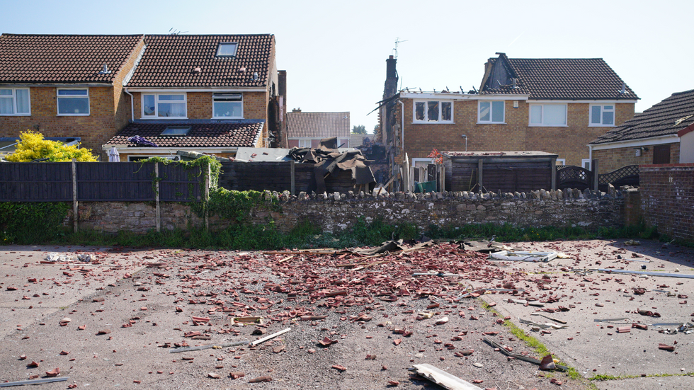 Yate house following explosion