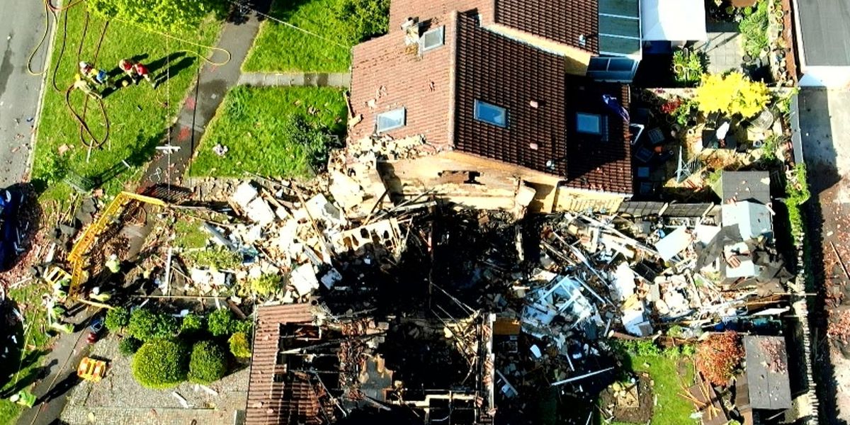 NextImg:Three people hospitalised and 40 others evacuated as explosion destroys house near Bristol