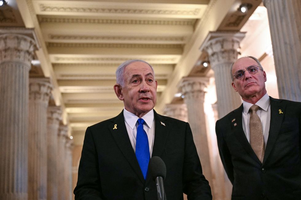 Yechiel Leiter and Benjamin Netanyahu