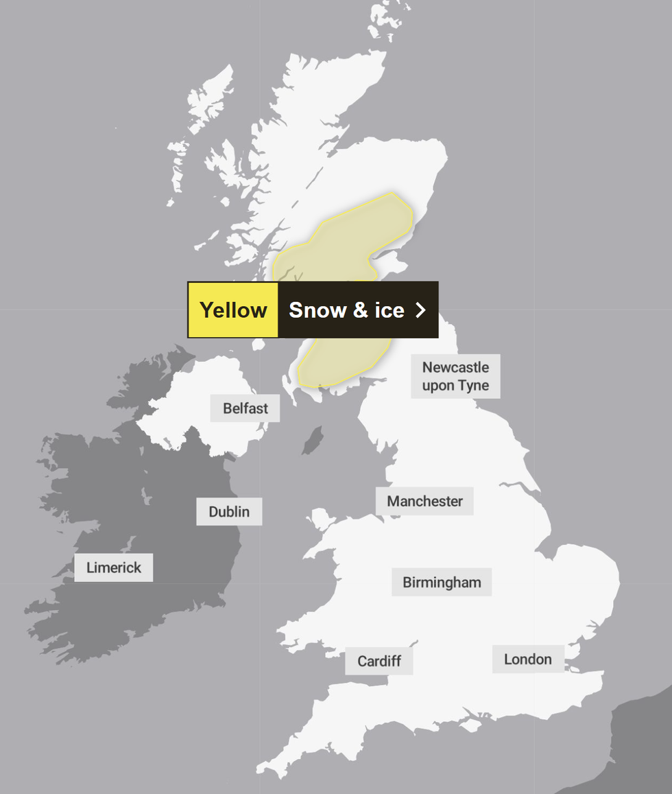 Yellow snow warning