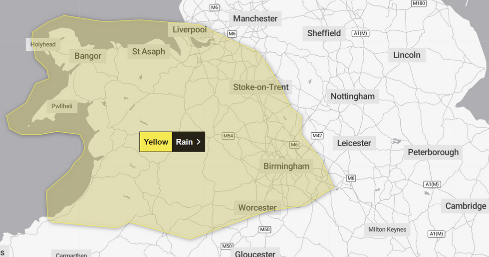 Yellow weather warning