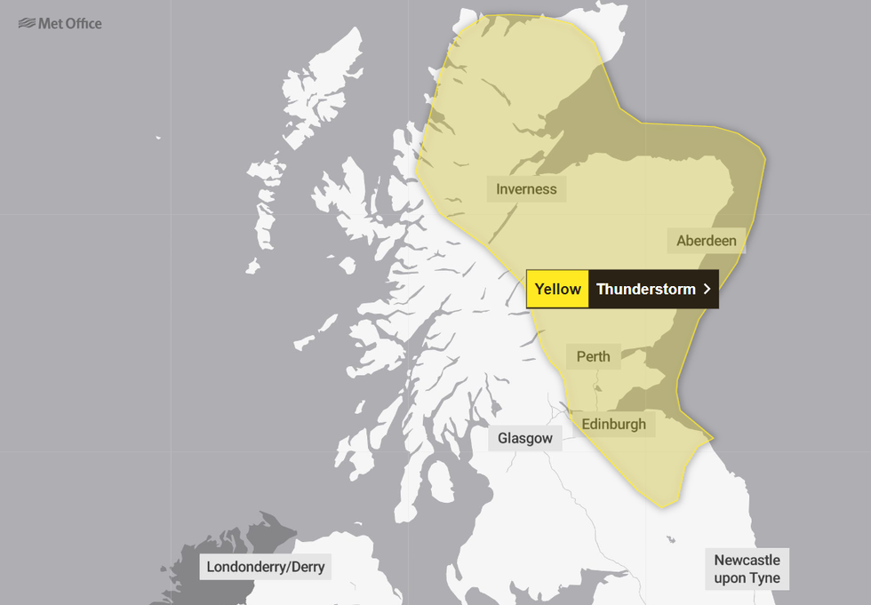 Yellow weather warning