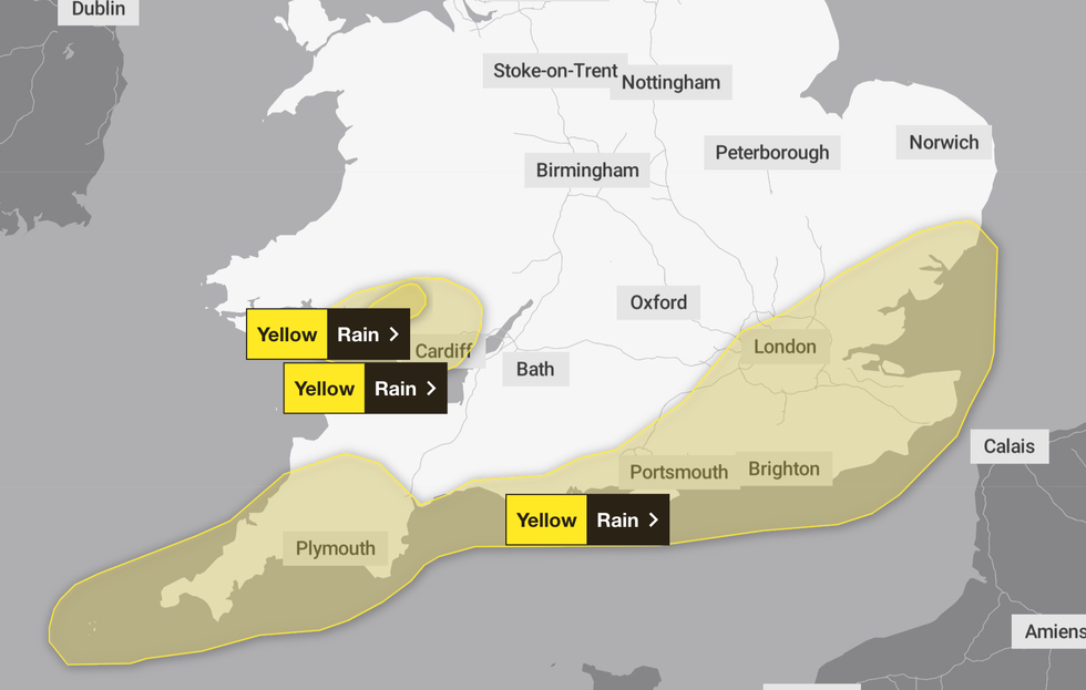 Yellow weather warning