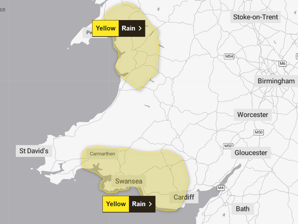 Yellow weather warning