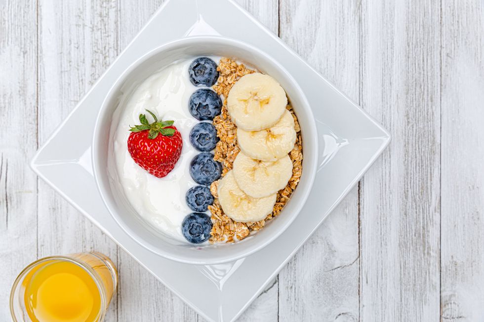 Yoghurts and fruit juices