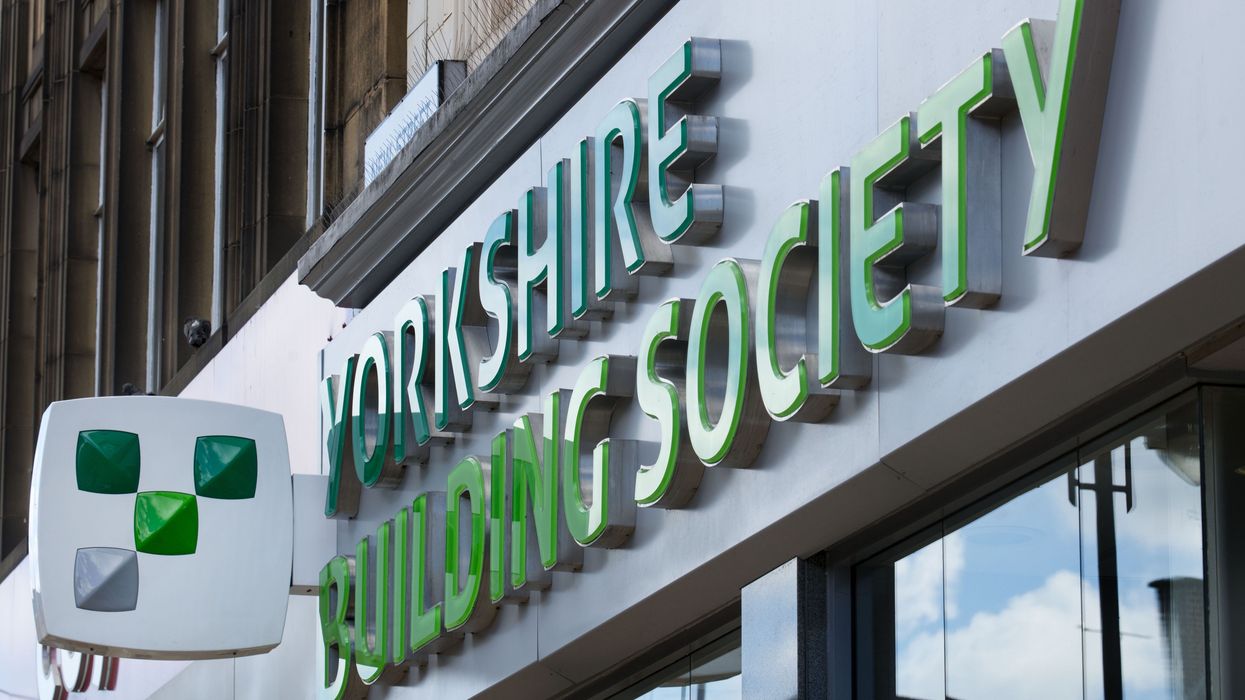 Yorkshire Building Society logo on high street store