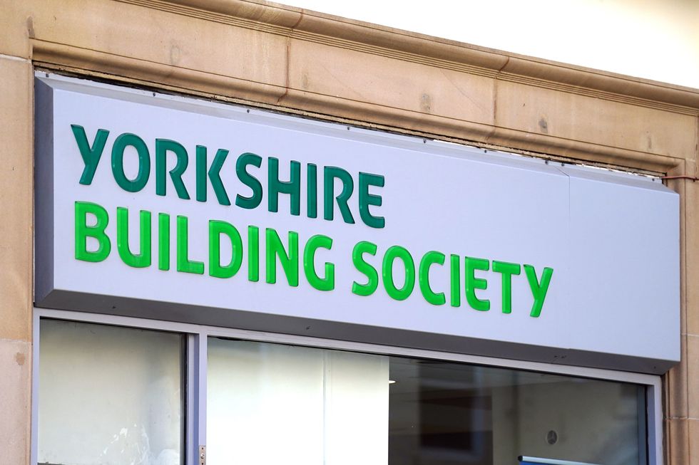 Yorkshire Building Society logo outside branch