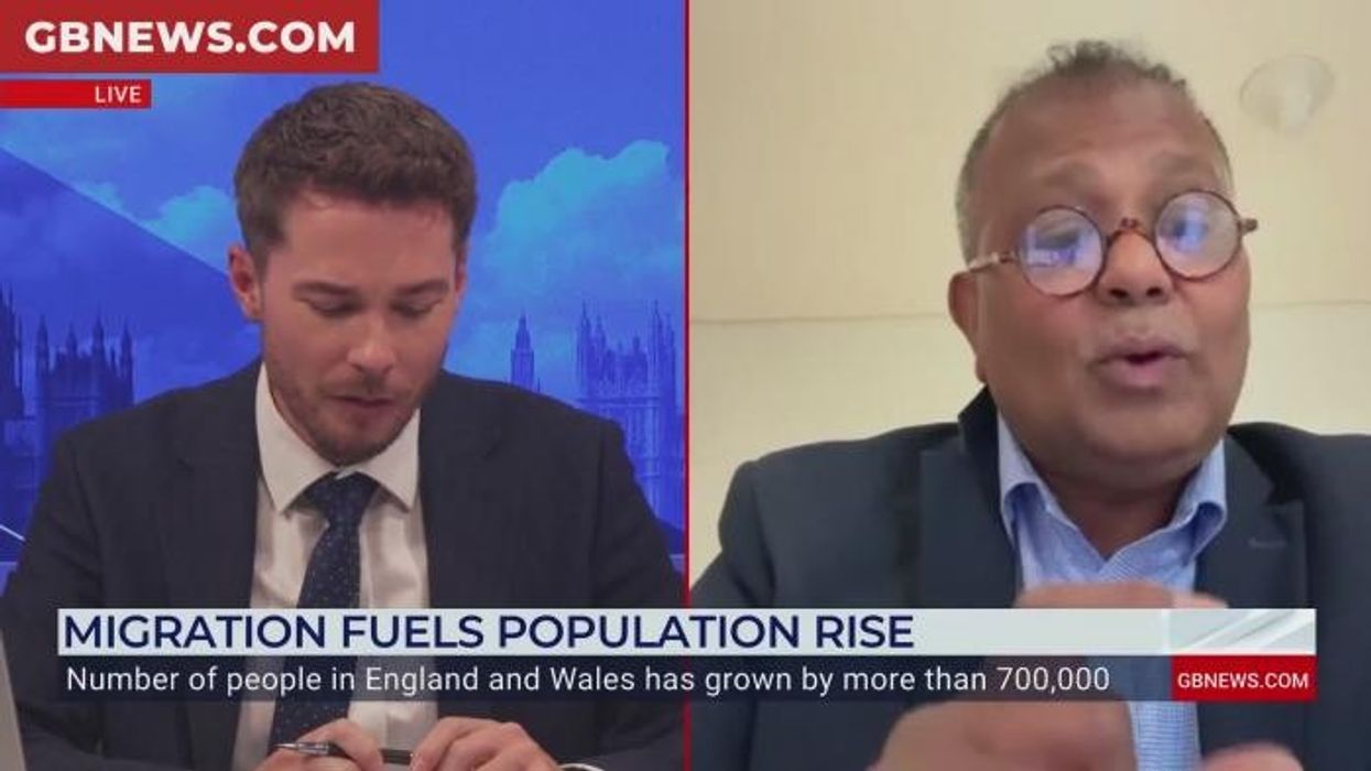 ‘You don’t have an argument!’ Population explosion sparks furious row on GB News as guest accuses Alex Armstrong of ‘demonising’ migrants